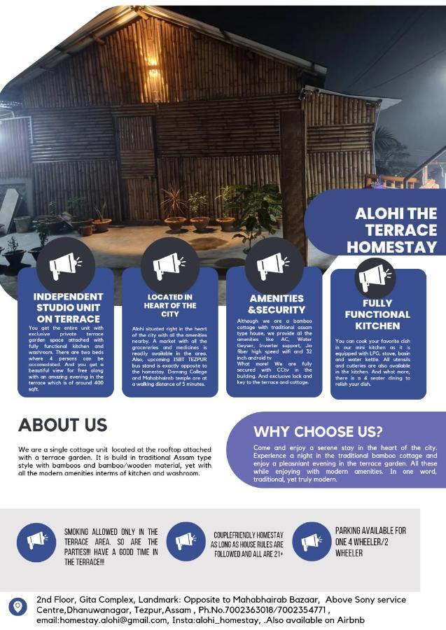 Alohi The Terrace Homestay Tezpur Exterior foto